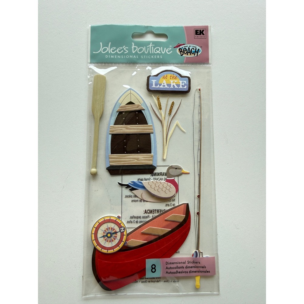 Jolees Boutique At The Lake Dimensional Stickers 8pc Scrapbook Embellishments